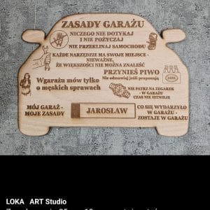 Tabliczka do garażu