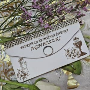 Koperta  personalizowana na pieniądze Pierwsza Komunia Święta