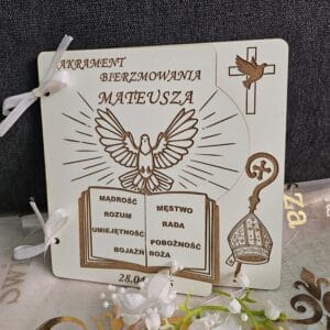 Pamiątka Bierzmowania-Kartka Sakrament Bierzmowania